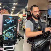 Muchos pasan años haciendo su set-up gaming perfecto. Este streamer lo lleva pegado a su cuerpo mientras va por la calle